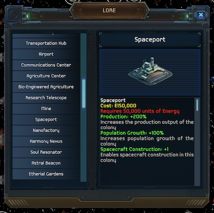 video game screenshot of Lore on Spacecraft